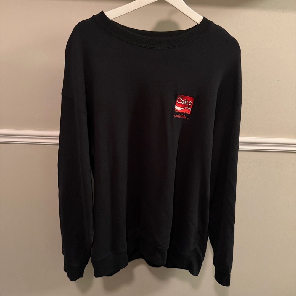 Uniqlo UT Coca-Cola x Keith Haring Crewneck Sweatshirt Black XL